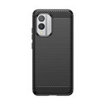 Etui silikonowe Carbon Case do Nokia X30 - czarne