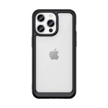 iPhone 15 Pro Outer Space reinforced case with a flexible frame - black