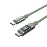PD60W USB-C to USB-C Digital Display 1.2m Nylon Cable - green