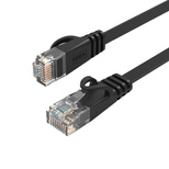 Kabel sieciowy Ethernet Orico PUG-C6B CAT6 1000Mbps RJ45 internetowy LAN płaski 8 m - czarny