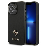 Guess Saffiano 4G Small Metal Logo case for iPhone 13 Pro / 13 6.1&quot; - black