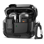 Etui Tech-Protect Silicone Hook na Samsung Galaxy Buds 3 / 3 FE / 3 Pro - czarne