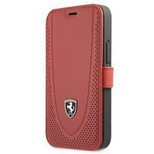 Ferrari FEOGOFLBKP12SRE iPhone 12 mini 5.4&quot; red/red book Off Track Perforated