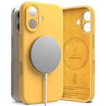 Ringke Silicone MagSafe case for iPhone 16 - yellow