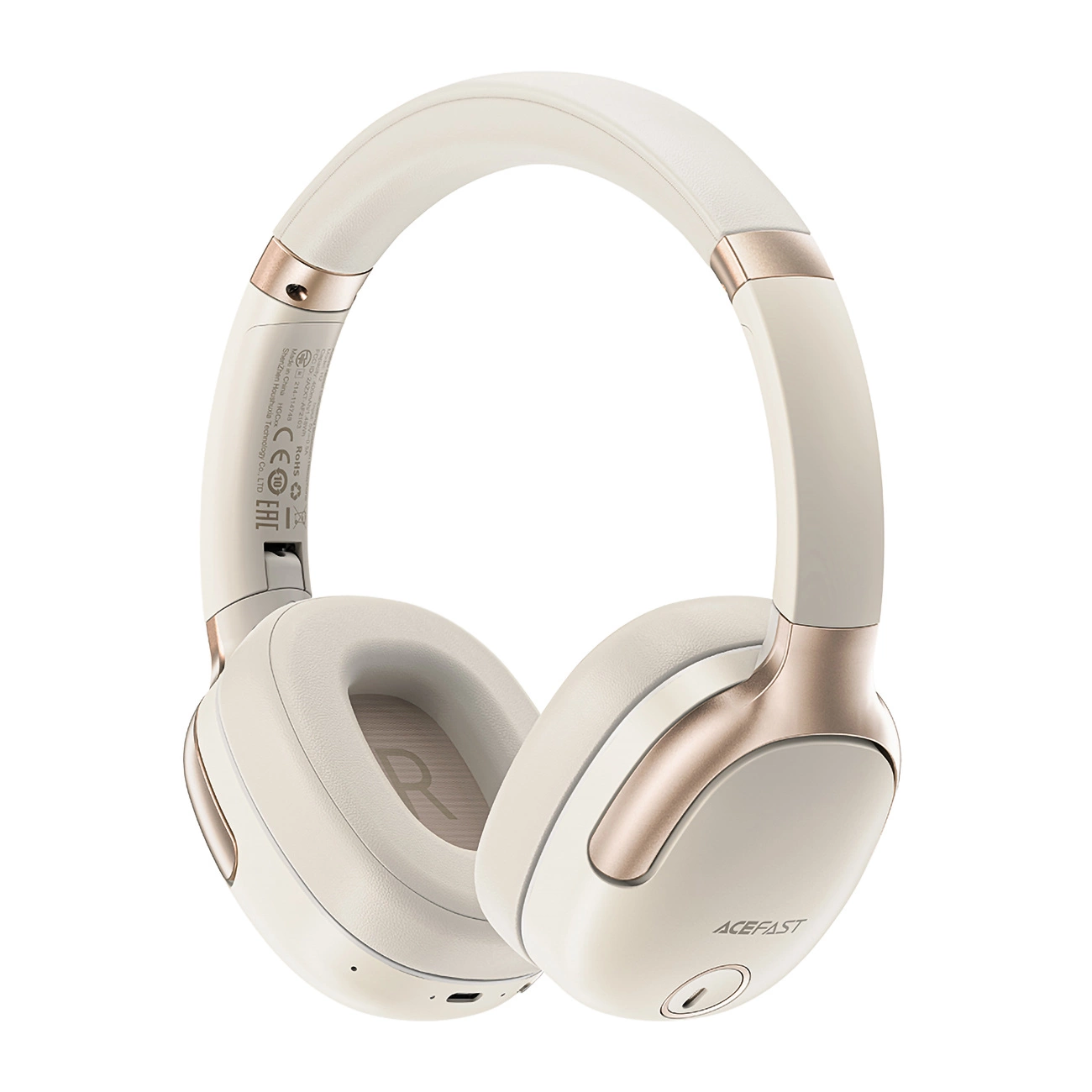 Acefast H2 on-ear wireless Bluetooth 5.3 headphones with ANC function on a white background