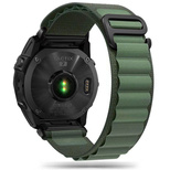 Pasek Tech-Protect Nylon Pro na Garmin Fenix 3 / 5X / 3HR / 5X Plus / 6X / 6X Pro / 7X - ciemnozielony