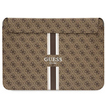 Guess 4G Printed Stripes cover for a 14&quot; laptop - brown