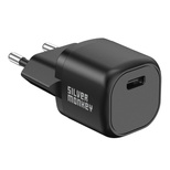 Silver Monkey Mini USB-C 20W PD Wandladegerät – Schwarz