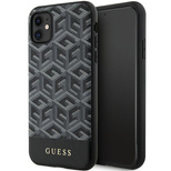 Guess GUHMN61HGCFSEK iPhone 11 / Xr 6.1" black/black hardcase GCube Stripes MagSafe