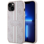 Guess GUHMP14SP4RPSP iPhone 14 6.1&quot; pink/pink hardcase 4G Printed Stripes MagSafe