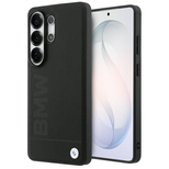 BMW Leder-MagSafe-Hülle mit Heißprägung für Samsung Galaxy S26 Ultra – Schwarz