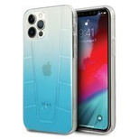 Etui Mercedes Transparent Line na iPhone 12 / iPhone 12 Pro - niebieskie