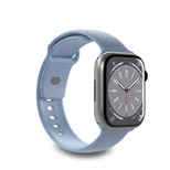 Pasek silikonowy Puro Icon do Apple Watch 42 / 44 / 45 / 49 mm - jasnoniebieski (2 szt.)