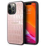 Guess Croco Strap Collection iPhone 13 Pro / 13 6.1&quot; Hülle - Rosa