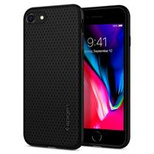 Spigen Liquid Air Hülle für iPhone 7 / 8 / SE 2020 / SE 2022 – Schwarz