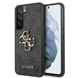 Etui Guess 4G Big Metal Logo na Samsung Galaxy S22 - szare