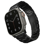 Uniq Osta Edelstahlarmband für Apple Watch 1/2/3/4/5/6/7/8/SE/SE2/Ultra 42/44/45/49 mm – Schwarz