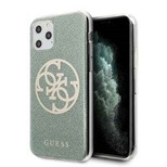 Guess GUHCN58PCUGLKA iPhone 11 Pro khakifarbene Hartschale 4G Circle Glitter