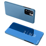 Clear View Case Klappdeckel für Xiaomi Redmi Note 11S / Note 11 blau