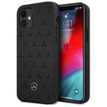 Mercedes MEHCN61PSQBK iPhone 11 6,1" / Xr czarny/black hardcase Leather Stars Pattern