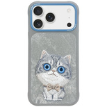 Etui Nimmy Big Eyed Pet 2.0 Cat do iPhone 17 Pro - szare