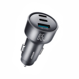 Joyroom JR-CCN19 65W 3-in-1 car charger Dark gray