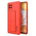 Wozinsky Kickstand Case silicone case with stand Samsung Galaxy A42 5G red