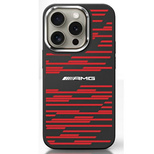 AMG Silicone Graphics MagSafe case for iPhone 16 - black