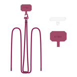 Tech-Protect C5S Rope Crossbody Strap Leash - Burgundy