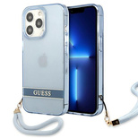 Guess GUHCP13LHTSGSB iPhone 13 Pro / 13 6,1 &quot;blue / blue hardcase Translucent Stap