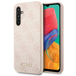 Guess 4G Metal Gold Logo Hülle für Samsung Galaxy A54 - Rosa