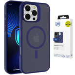 Etui 3mk Smoke MagCase na iPhone 16 Pro Max - niebieskie-półprzezroczyste