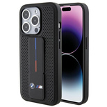 BMW Grip Stand Smooth & Perforated case for iPhone 15 Pro - black