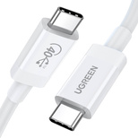 Ugreen cable USB4 40Gb/s USB-C - USB-C PD 100W 0.8m white (US506)