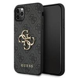 Guess GUHCN654GMGGR iPhone 11 Pro Max szary/grey hardcase 4G Big Metal Logo