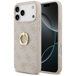 Guess 4G Ring Stand Case for iPhone 17 Pro Max - Pink