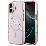 Karl Lagerfeld IML Choupettes Karl Script Logo MagSafe iPhone 17 Case - Pink