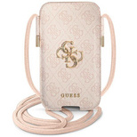 Guess 4G Big Metal Logo 6.7&#39;&#39; Handtasche - Rosa