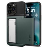 Spigen Slim Armor CS Hülle für iPhone 15 Pro Max – dunkelgrün