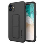 Wozinsky Kickstand Case Silikonhülle mit Ständer iPhone 12 Pro Max schwarz