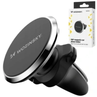 Uchwyt Wozinsky WUMKO na telefon magnetyczny na kratkę nawiewu do samochodu - czarny