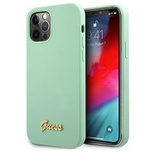 Guess Metal Logo Script Case for iPhone 12 Pro Max 6.7&quot; - Green