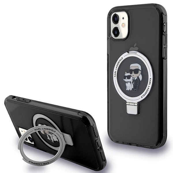 Karl Lagerfeld Ring Stand Karl&Choupette MagSafe case for iPhone