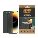 PanzerGlass Ultra-Wide Fit Antibakterielles, gehärtetes Sichtschutzglas für iPhone 14 Pro