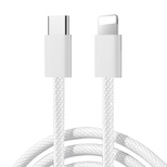 Kabel Joyroom S-A45 Ben Series 30W (USB-C  - Lightning) w oplocie 1m - biały