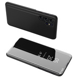 Clear View Case for Samsung S24+ with flap - black