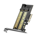 Ugreen Erweiterungskartenadapter PCIe 3.0 x4 auf SSD M.2 M-Key / M.2 B-Key schwarz (CM302)