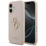Guess Grained Big 4G &amp; Classic Logo iPhone 17 Hülle - Rosa