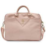 Guess Triangle 4G bag for a 16&quot; laptop - pink