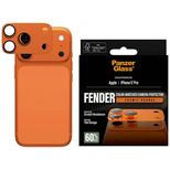 PanzerGlass Fender Camera Protector Tempered Glass Lens for iPhone 17 Pro - Orange